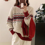 Women Pullover Sweater Loose Thick Sweater