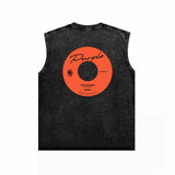 Purple Brand Distressed Tank T Shirts Distressed Sleeveless T-shirt Vest
