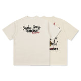 Unisex T Shirt Hip Hop Wash Loose Long Sleeve