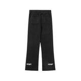 Cargo Pants Color Block Large Pocket Fleece Cotton Pants