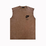 Purple Brand Distressed Tank T Shirts Distressed Sleeveless T-shirt Vest