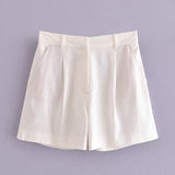 Women Vest Fashion Vest Casual Shorts Suit