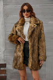 Women Fur Jacket Plush Thermal Long Coat