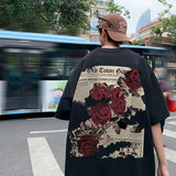 Men T Shirt Summer Loose Cotton Casual