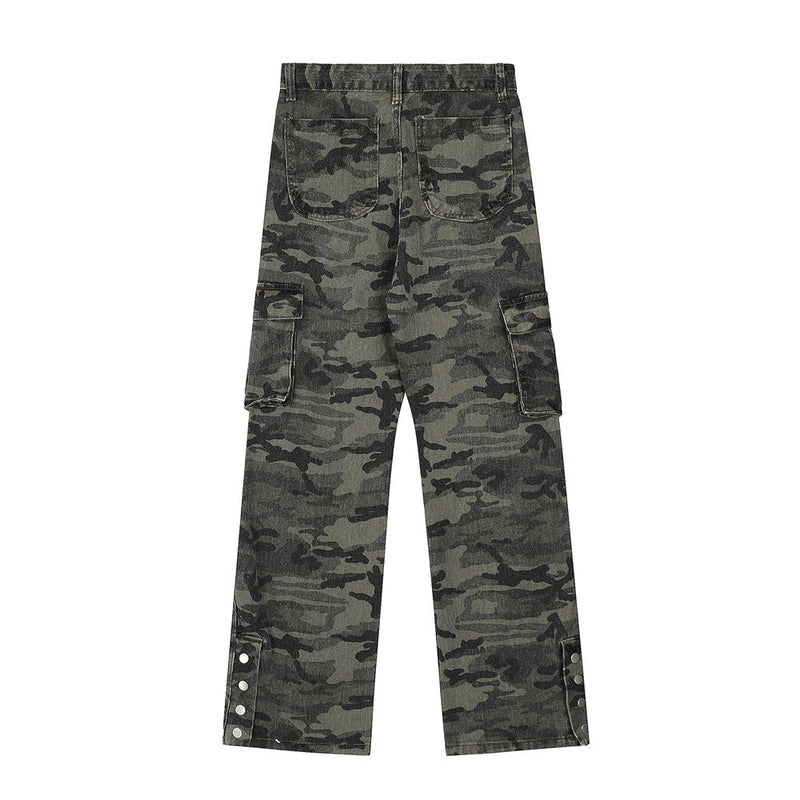 Men Jeans Camouflage Cargo Pants Casual Trend