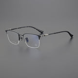CHH Chrome Hearts Glasses Pure Titanium Glasses Myopia Glasses Frame Ultra Light Business Half Frame