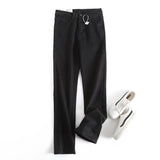 Women Jeans Versatile Stretch Thin Velvet