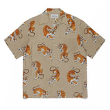 GUILTYPARTIES TIGER Shirts Hawaiian short-sleeved shirts