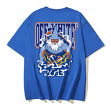 Off White T Shirts OW Mage Pattern Crew Neck Pullover Short Sleeves