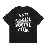 ANTI SOCIAL CLUB T-Shirt Letter Print Casual