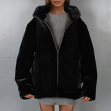 Women Fur Jacket Fashion Casual Plush Coat