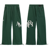 Amiri Pants Sticker Logo Loose Casual Zip Pocket Pants