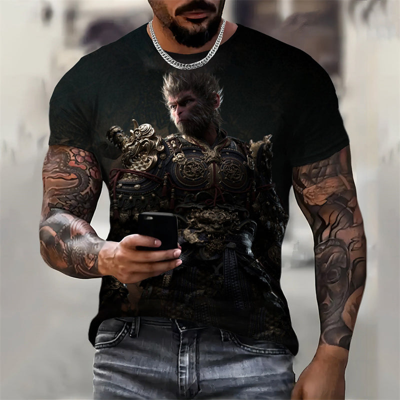 Games Black Myth Wukong Print T-Shirt