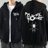Rock Band My Chemical Romance Mcr Dead Zipper Hoodie