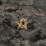 Grillz Design Sense Pentagram Braces Hip Hop Rap Braces Spectrum