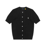 Ralph Lauren Knitted sweaters Ralph Lauren Knitted Short Sleeved Shirt RL Ralph Pony Standard POLO Short Sleeve Knitted Sweater Cardigan T-Shirt