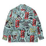 GUILTYPARTIES TIGER Shirts Tiger Totem Skull Long Sleeve Shirt