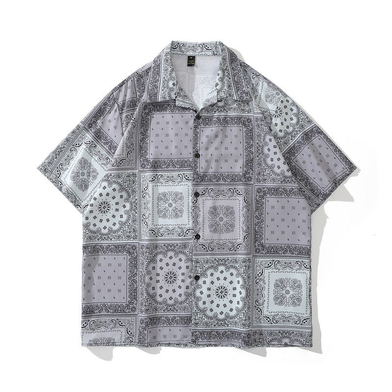 Short Sleeve Shirt Loose Casual Shirt