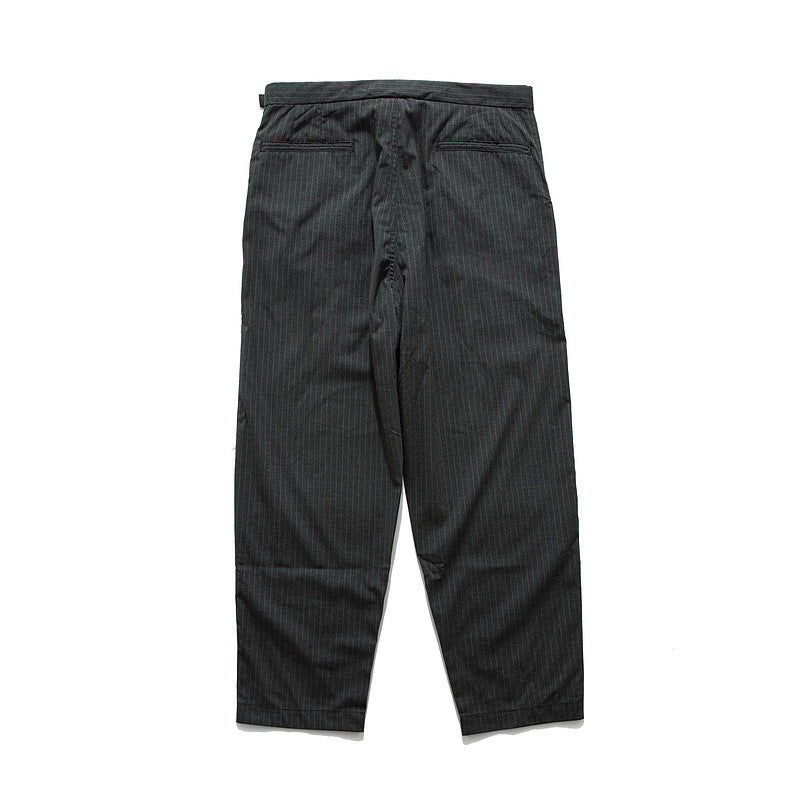 Cargo Pants Retro Vertical Cropped Pants Japanese Style