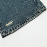 Men Jeans Hole Gradient Button