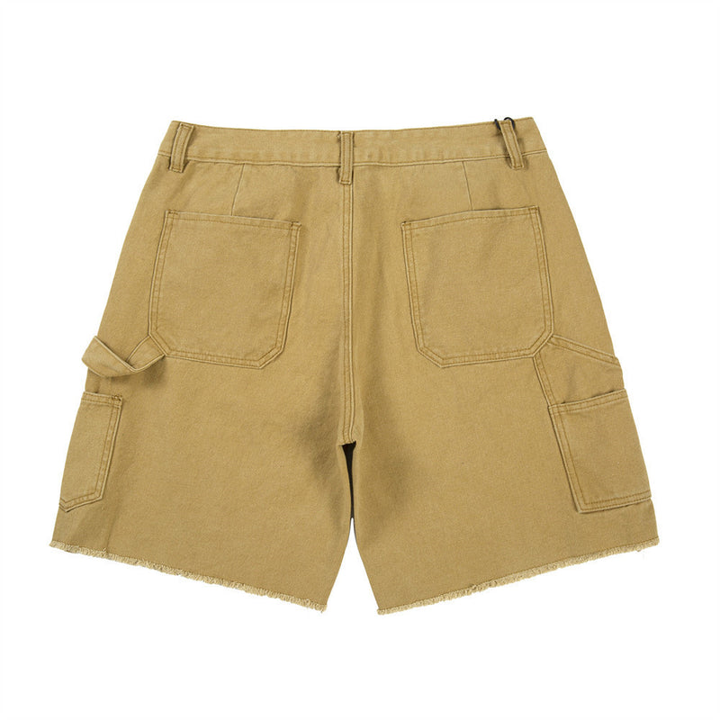 Men Shorts Stitching Casual Loose Cargo