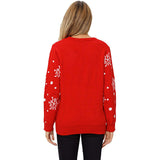 Ugly Christmas Sweater Reindeer Sweater Women's Autumn and Winter Jacquard Sweater