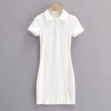 Women Dresses Slim Fit Shirt Dress