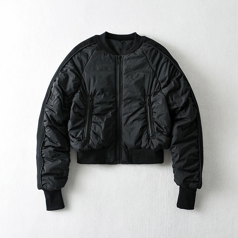 Women Cotton Coat Jacket Loose Baseball Uniform
