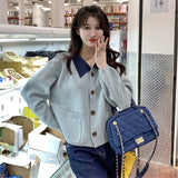 Women Knitted Cardigan Vintage Loose Soft Sweater