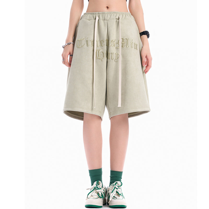 Men Shorts Embroidery Loose Summer Leisure Sports
