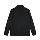 Ralph Lauren Coat Paul RL Ralph Pony Embroidery Half Zipper Long Sleeve Knit