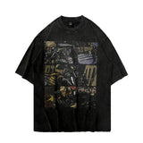 Men T-Shirt Creative Portrait Printing Loose