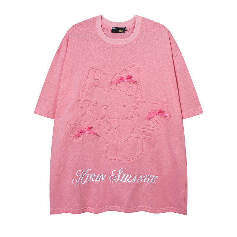 Men T-Shirt Summer Butterfly Print Idle Style