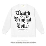 Unisex Long Sleeve Shirt Autumn and Winter Wash Old Long Sleeve