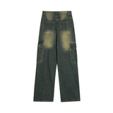 Men Jeans Cargo Jeans Distressed Multi-Pocket