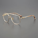 CHH Chrome Hearts Glasses Vintage Versatile Personalized Titanium Frame