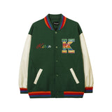 Women Jackets Baseball Uniform Loose Retro Couple Jacket