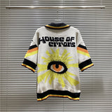 House Of Errors T-Shirt Eye of Truth Lapel Knitwear Half Sleeve T-Shirt