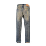 Men Jeans Distressed Loose Casual Retro Slim Fit