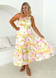 Women Dress plus Size Sloping Shoulder Dress