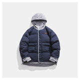 Unisex Coat Fake Two-Piece Winter Splicing Coat