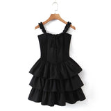 Women Dresses Slimming Patchwork Graceful Slip Dress