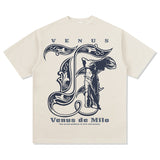 Unisex T Shirt Loose Crew Neck Cotton