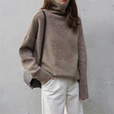 Women Pullover Sweater Loose Knitted Slimming