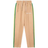 Palm Angels Pants Angel Rainbow Striped Pants Men's and Women's Casual Trousers Loose