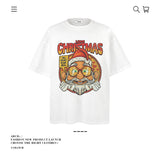 American vintage street T-shirt pure cotton men's and women's summer loose