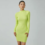 Women Dresses Fashion Casual Knitted Dress