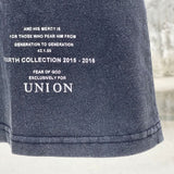 Fog Essentials T Shirts Spring and Summer FOG Joint Series Washing Water Old Crew Neck Short Sleeves