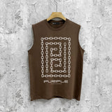 Purple Brand Tank T Shirts Sleeveless T-shirt Vest