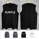 Purple Brand Tank T Shirts Sleeveless T-shirt Vest